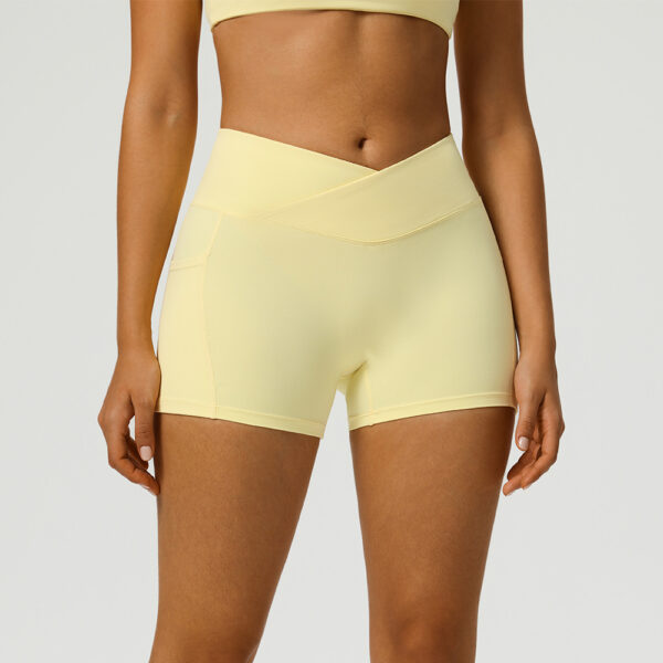 Peach-butt Yoga Shorts High-waisted Butt-lifting For Fitness