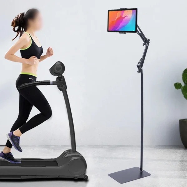Universal Ipad Stand Floor Tablet Bracket Adjustable Flexible Rotation Phone Holder Rotating Stand Support 4.72 To 7.09in