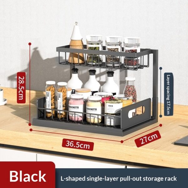 Kitchen Sink Rack, Household Pull-out Seasoning Storage