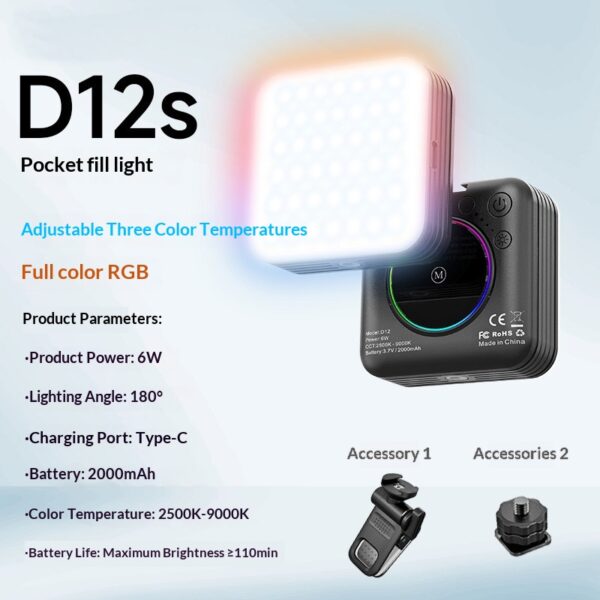 Compact And Portable RGB Phone Fill Light
