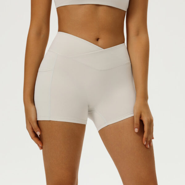 Peach-butt Yoga Shorts High-waisted Butt-lifting For Fitness