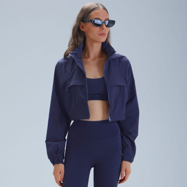 Womens Outdoor Running Slimming Fitness Jacket