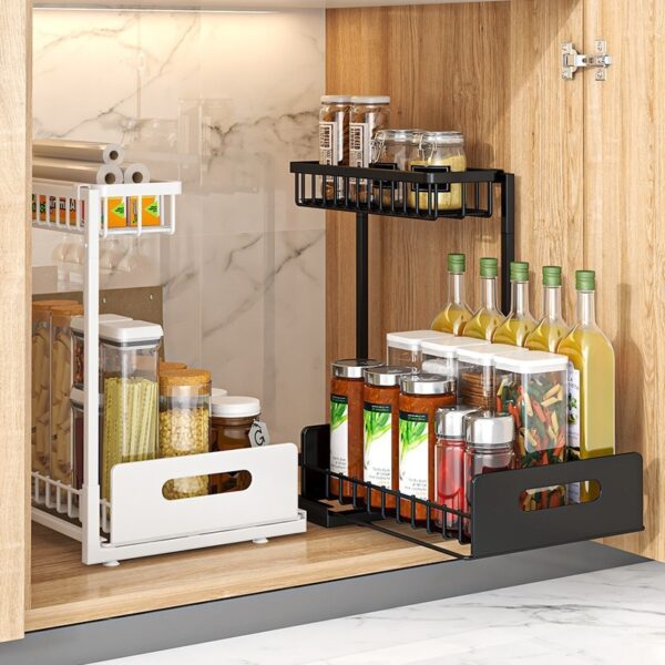 Kitchen Sink Rack, Household Pull-out Seasoning Storage